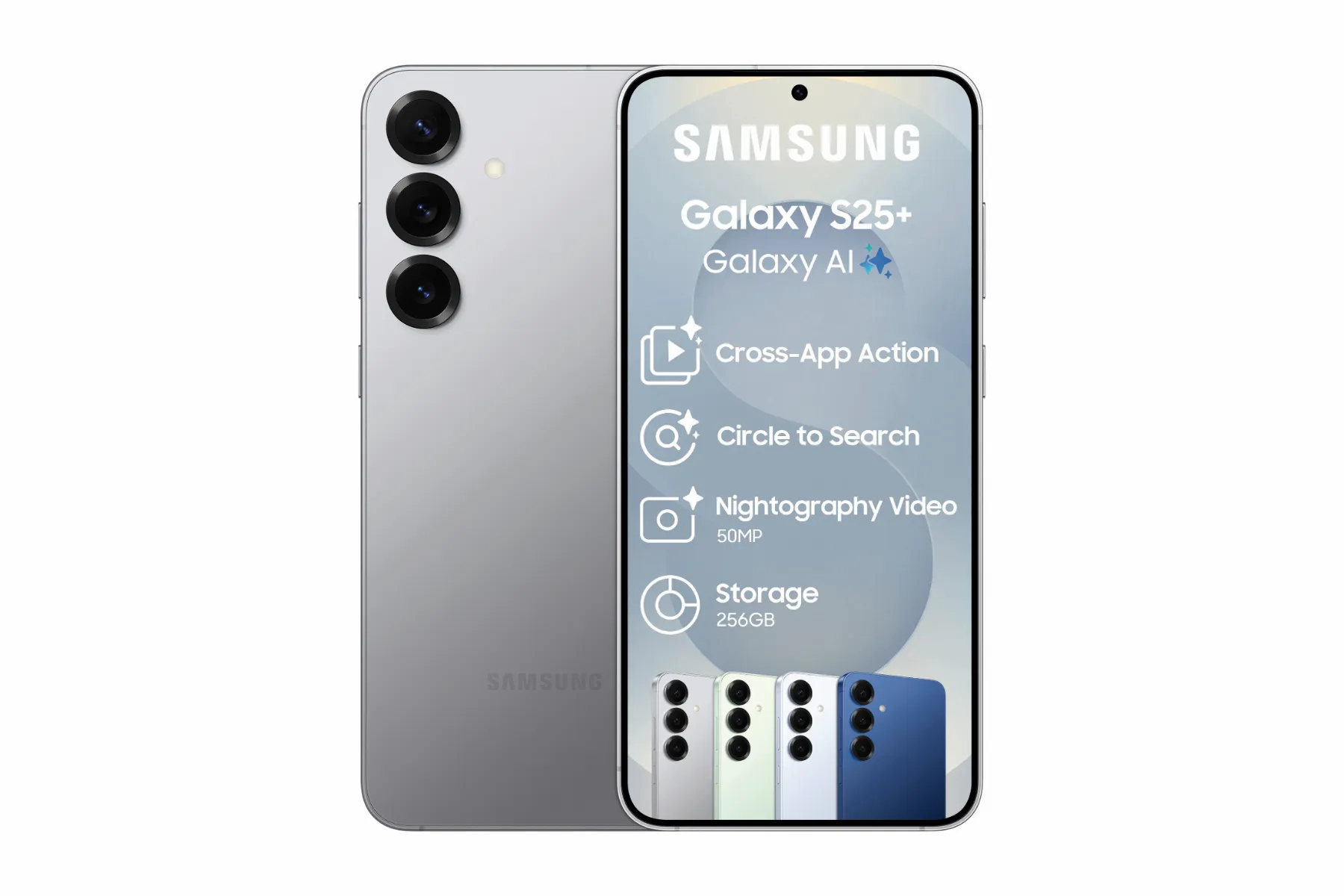 Samsung S25 256GB Silver Shadow (New)
